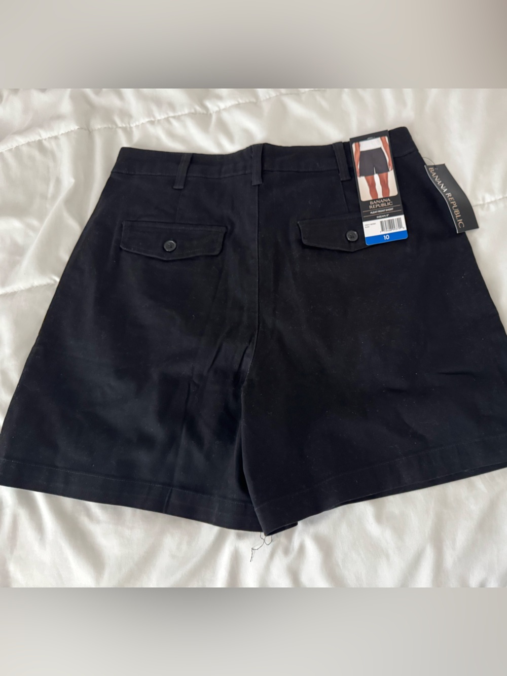 Banana Republic Black Pleat Front Shorts